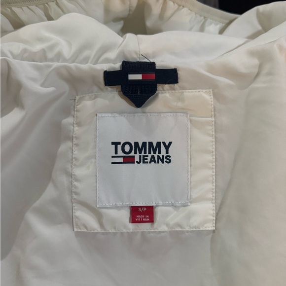 Tommy Jeans Hooded Sherpa Jacket Women's Snow-White S/P Small Full zip - Picture 8 of 8